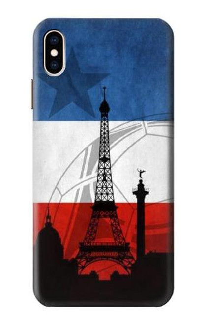 W2980 France Football Soccer Euro 2016 Hard Case and Leather Flip Case For iPhone XS Max