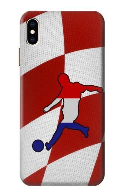 W2993 Croatia Football Soccer Euro 2016 Hard Case and Leather Flip Case For iPhone XS Max