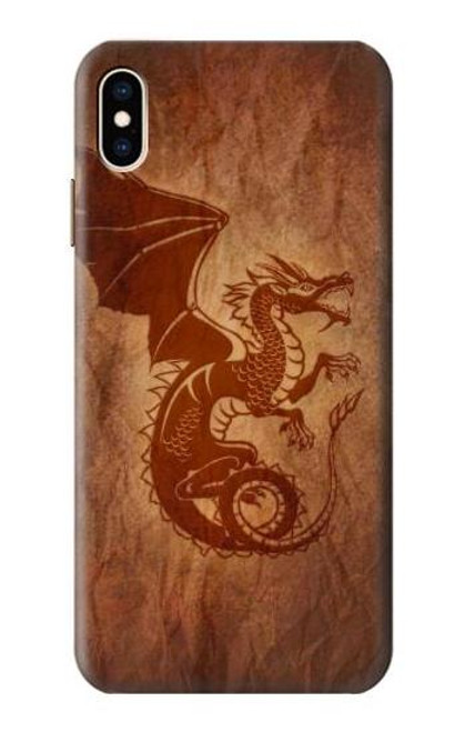 W3086 Red Dragon Tattoo Hard Case and Leather Flip Case For iPhone XS Max