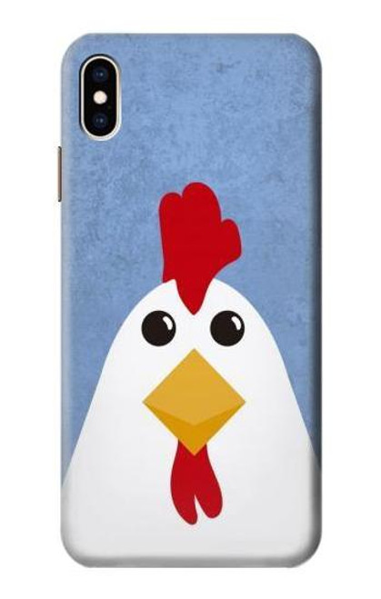 W3254 Chicken Cartoon Hard Case and Leather Flip Case For iPhone XS Max