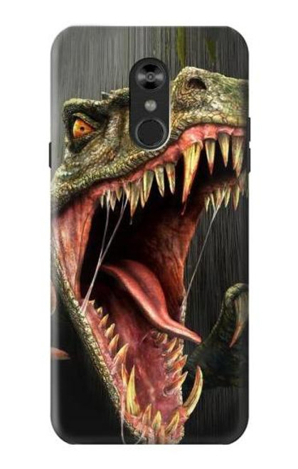 W0923 T-Rex Dinosaur Hard Case and Leather Flip Case For LG Q Stylo 4, LG Q Stylus