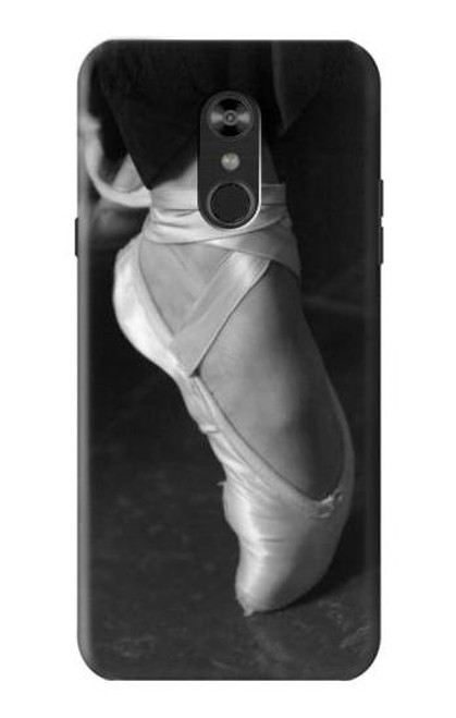 W1593 Ballet Pointe Shoe Hard Case and Leather Flip Case For LG Q Stylo 4, LG Q Stylus