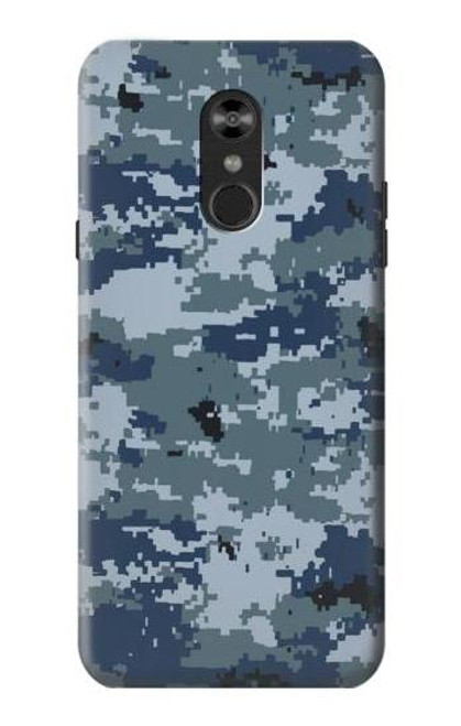 W2346 Navy Camo Camouflage Graphic Hard Case and Leather Flip Case For LG Q Stylo 4, LG Q Stylus
