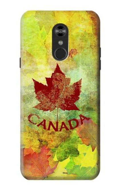 W2523 Canada Autumn Maple Leaf Hard Case and Leather Flip Case For LG Q Stylo 4, LG Q Stylus