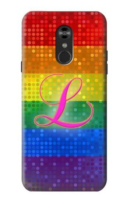 W2900 Rainbow LGBT Lesbian Pride Flag Hard Case and Leather Flip Case For LG Q Stylo 4, LG Q Stylus