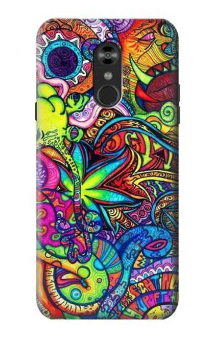 W3255 Colorful Art Pattern Hard Case and Leather Flip Case For LG Q Stylo 4, LG Q Stylus