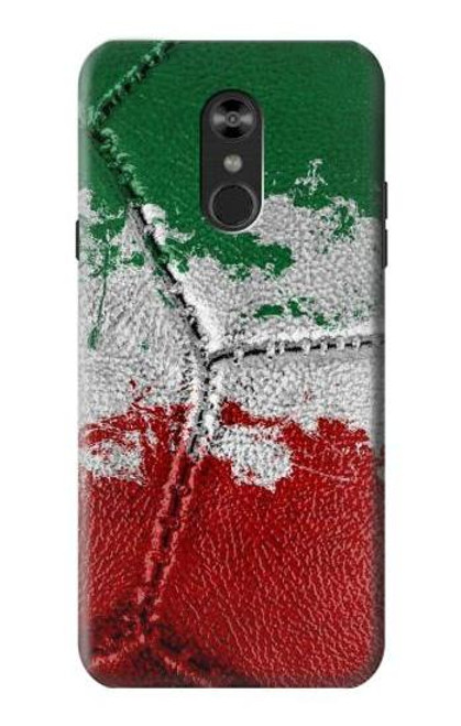 W3318 Italy Flag Vintage Football Graphic Hard Case and Leather Flip Case For LG Q Stylo 4, LG Q Stylus