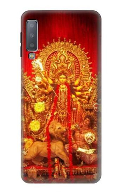 W1030 Hindu God Durga Puja Hard Case and Leather Flip Case For Samsung Galaxy A7 (2018)