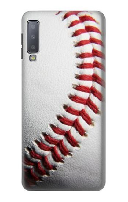 W1842 New Baseball Hard Case and Leather Flip Case For Samsung Galaxy A7 (2018)