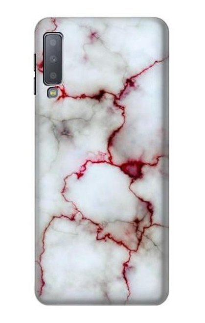 W2920 Bloody Marble Hard Case and Leather Flip Case For Samsung Galaxy A7 (2018)