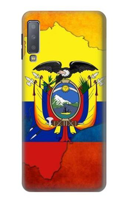 W3020 Ecuador Flag Hard Case and Leather Flip Case For Samsung Galaxy A7 (2018)