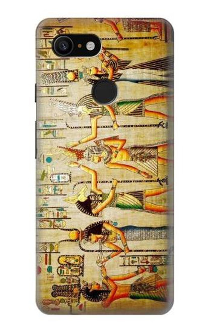 W0272 Egypt Wall Art Hard Case and Leather Flip Case For Google Pixel 3
