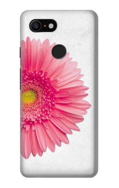 W3044 Vintage Pink Gerbera Daisy Hard Case and Leather Flip Case For Google Pixel 3