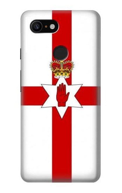 W3089 Flag of Northern Ireland Hard Case and Leather Flip Case For Google Pixel 3