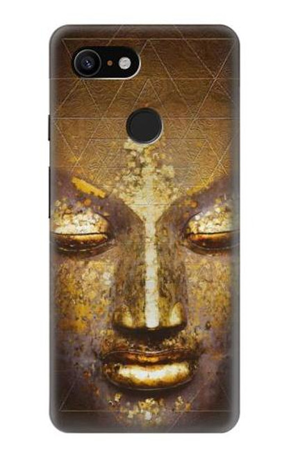 W3189 Magical Yantra Buddha Face Hard Case and Leather Flip Case For Google Pixel 3