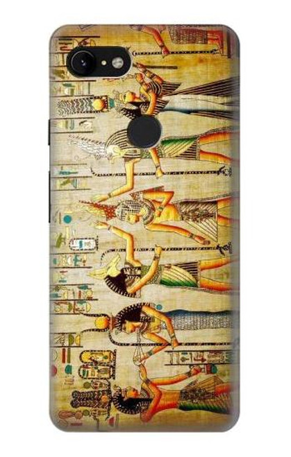 W0272 Egypt Wall Art Hard Case and Leather Flip Case For Google Pixel 3 XL