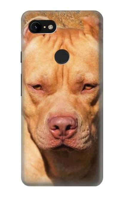 W2903 American Pitbull Dog Hard Case and Leather Flip Case For Google Pixel 3 XL