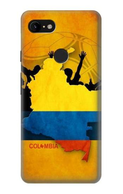 W2996 Colombia Football Soccer Copa 2016 Hard Case and Leather Flip Case For Google Pixel 3 XL