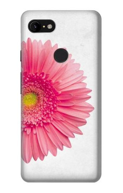 W3044 Vintage Pink Gerbera Daisy Hard Case and Leather Flip Case For Google Pixel 3 XL