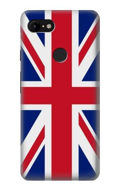 W3103 Flag of The United Kingdom Hard Case and Leather Flip Case For Google Pixel 3 XL