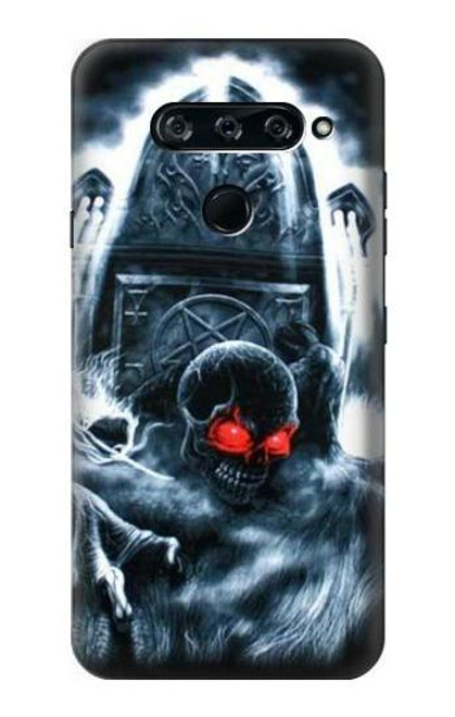 W0297 Zombie Dead Man Hard Case and Leather Flip Case For LG V40, LG V40 ThinQ