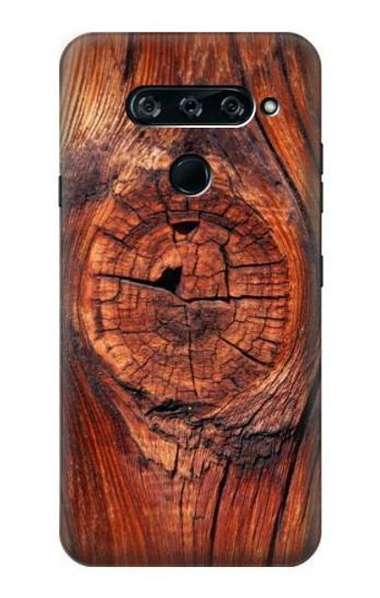 W0603 Wood Graphic Printed Hard Case and Leather Flip Case For LG V40, LG V40 ThinQ