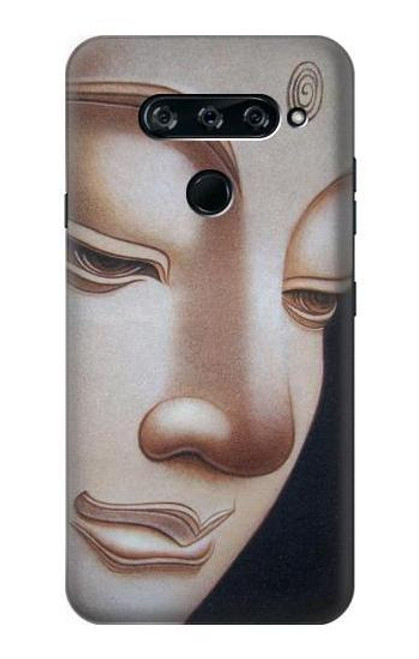 W1255 Buddha Face Hard Case and Leather Flip Case For LG V40, LG V40 ThinQ