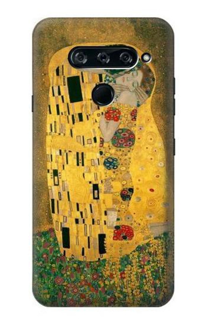 W2137 Gustav Klimt The Kiss Hard Case and Leather Flip Case For LG V40, LG V40 ThinQ