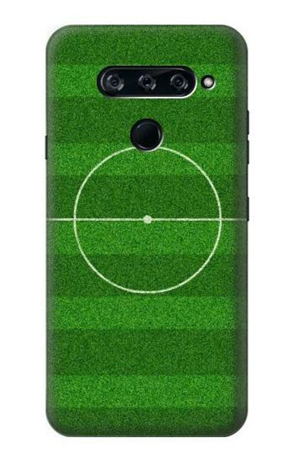 W2322 Football Soccer Field Hard Case and Leather Flip Case For LG V40, LG V40 ThinQ