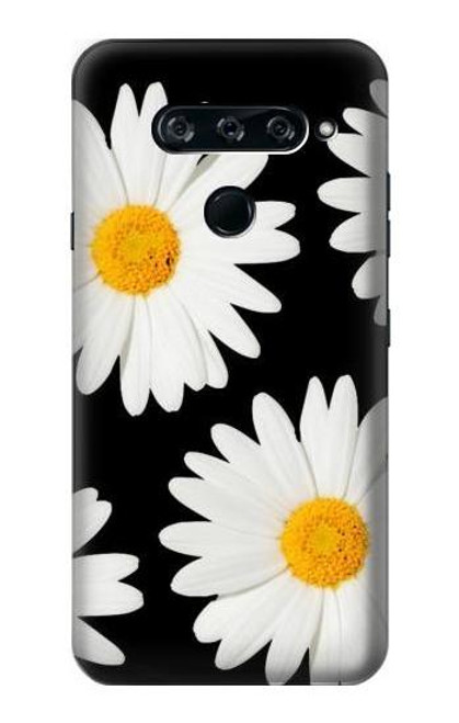 W2477 Daisy flower Hard Case and Leather Flip Case For LG V40, LG V40 ThinQ