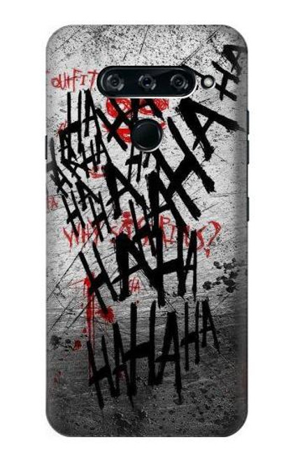 W3073 Joker Hahaha Blood Splash Hard Case and Leather Flip Case For LG V40, LG V40 ThinQ