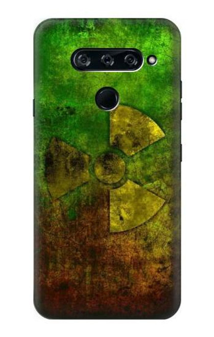 W3202 Radioactive Nuclear Hazard Symbol Hard Case and Leather Flip Case For LG V40, LG V40 ThinQ
