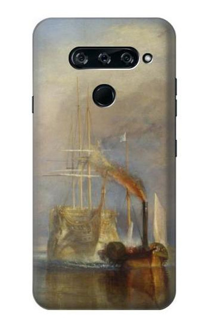 W3338 J. M. W. Turner The Fighting Temeraire Hard Case and Leather Flip Case For LG V40, LG V40 ThinQ