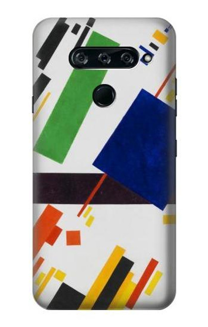 W3343 Kazimir Malevich Suprematist Composition Hard Case and Leather Flip Case For LG V40, LG V40 ThinQ