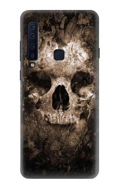 W0552 Skull Hard Case and Leather Flip Case For Samsung Galaxy A9 (2018), A9 Star Pro, A9s