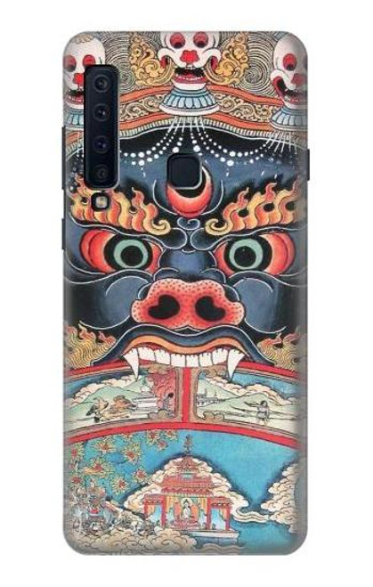 W0572 Tibet Art Hard Case and Leather Flip Case For Samsung Galaxy A9 (2018), A9 Star Pro, A9s
