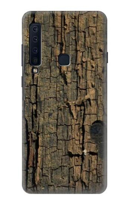 W0598 Wood Graphic Printed Hard Case and Leather Flip Case For Samsung Galaxy A9 (2018), A9 Star Pro, A9s