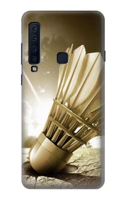 W0979 Badminton Sport Art Hard Case and Leather Flip Case For Samsung Galaxy A9 (2018), A9 Star Pro, A9s