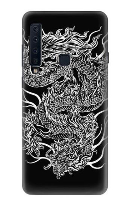 W1943 Dragon Tattoo Hard Case and Leather Flip Case For Samsung Galaxy A9 (2018), A9 Star Pro, A9s