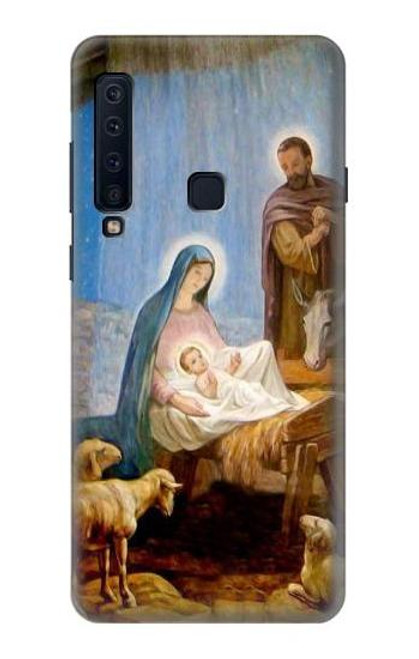 W2276 The Nativity Hard Case and Leather Flip Case For Samsung Galaxy A9 (2018), A9 Star Pro, A9s