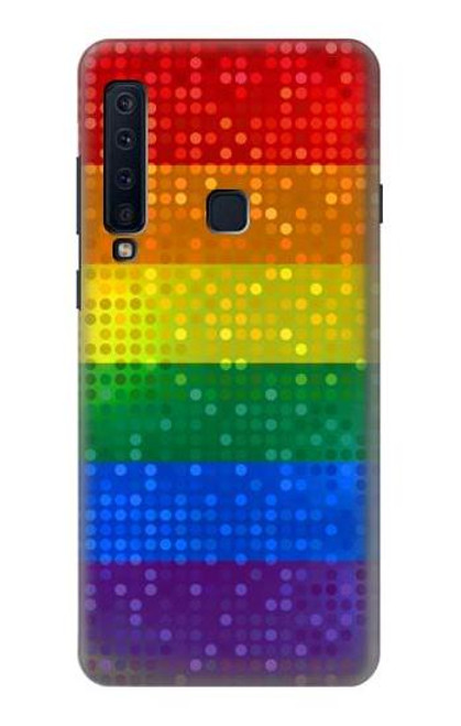 W2683 Rainbow LGBT Pride Flag Hard Case and Leather Flip Case For Samsung Galaxy A9 (2018), A9 Star Pro, A9s