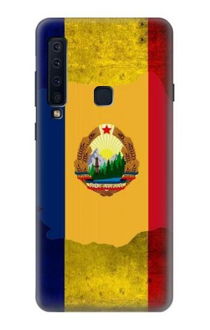 W3021 Romania Flag Hard Case and Leather Flip Case For Samsung Galaxy A9 (2018), A9 Star Pro, A9s