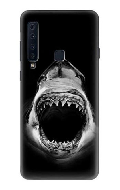 W3100 Great White Shark Hard Case and Leather Flip Case For Samsung Galaxy A9 (2018), A9 Star Pro, A9s