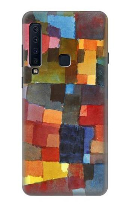 W3341 Paul Klee Raumarchitekturen Hard Case and Leather Flip Case For Samsung Galaxy A9 (2018), A9 Star Pro, A9s