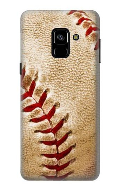 W0064 Baseball Hard Case and Leather Flip Case For Samsung Galaxy A8 (2018)