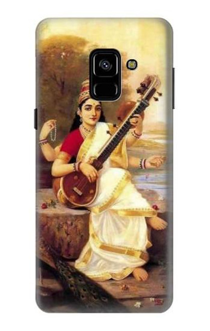 W1420 Saraswati Hindu Goddess Hard Case and Leather Flip Case For Samsung Galaxy A8 (2018)