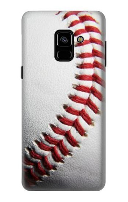 W1842 New Baseball Hard Case and Leather Flip Case For Samsung Galaxy A8 (2018)