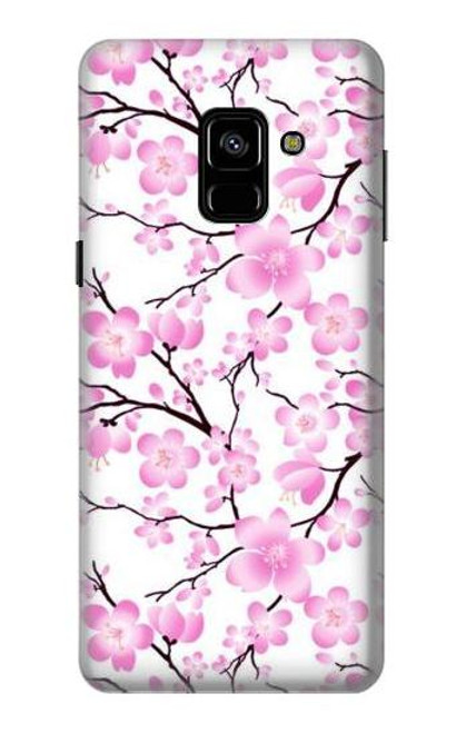 W1972 Sakura Cherry Blossoms Hard Case and Leather Flip Case For Samsung Galaxy A8 (2018)