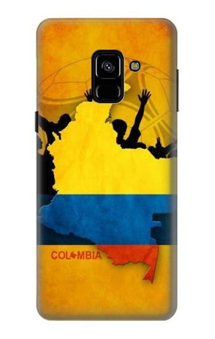 W2996 Colombia Football Soccer Copa 2016 Hard Case and Leather Flip Case For Samsung Galaxy A8 (2018)