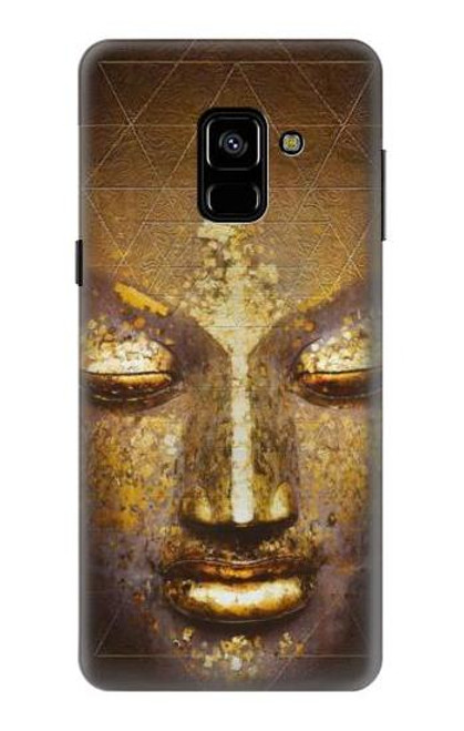 W3189 Magical Yantra Buddha Face Hard Case and Leather Flip Case For Samsung Galaxy A8 (2018)